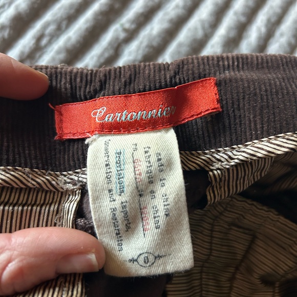 Cartonnier brown corduroy cutoff high rise size 0. - Picture 5 of 8